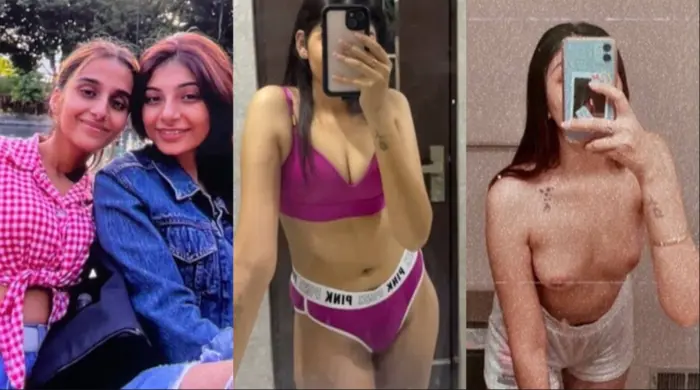 Cute Two Slim Baddies Fucked By The Same Guy MMS Video